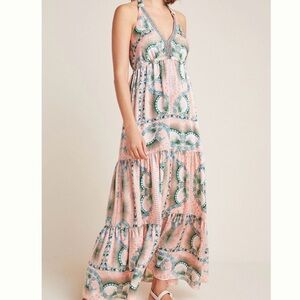 Nicole Miller for Anthropologie Moroccan Print Maxi
